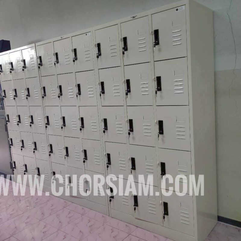 ตัวอย่างผลงานตู้ล๊อคเกอร์